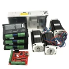 Nema 23 шаговый двигатель мотор + TB6600 Драйвер + коммутационная плата + 350W источника питания фрезерный станок с ЧПУ 3 оси комплект