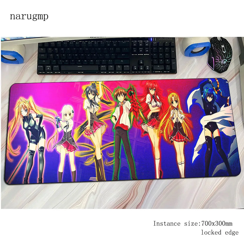 

high school dxd mouse pad Personality Computer mat 700x300x3mm gaming mousepad Boy Gift padmouse keyboard games pc gamer desk
