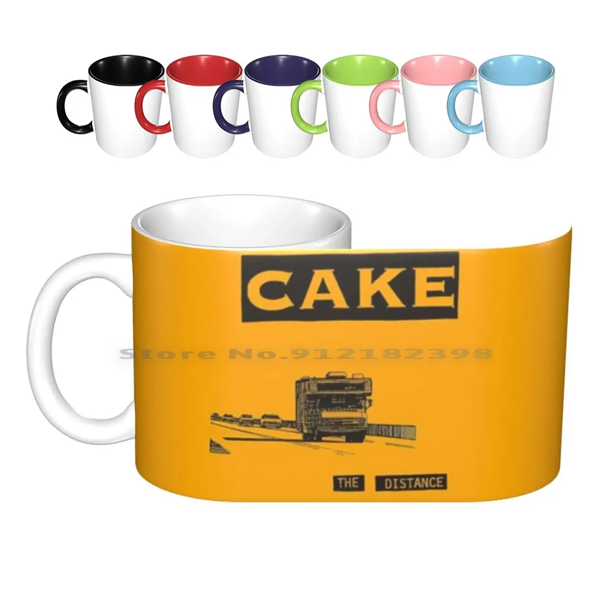 

Cake-I Will Survive Ceramic Mugs Coffee Cups Milk Tea Mug Cake Band Cake Band I Will Survive Orange Band Cake Band Band