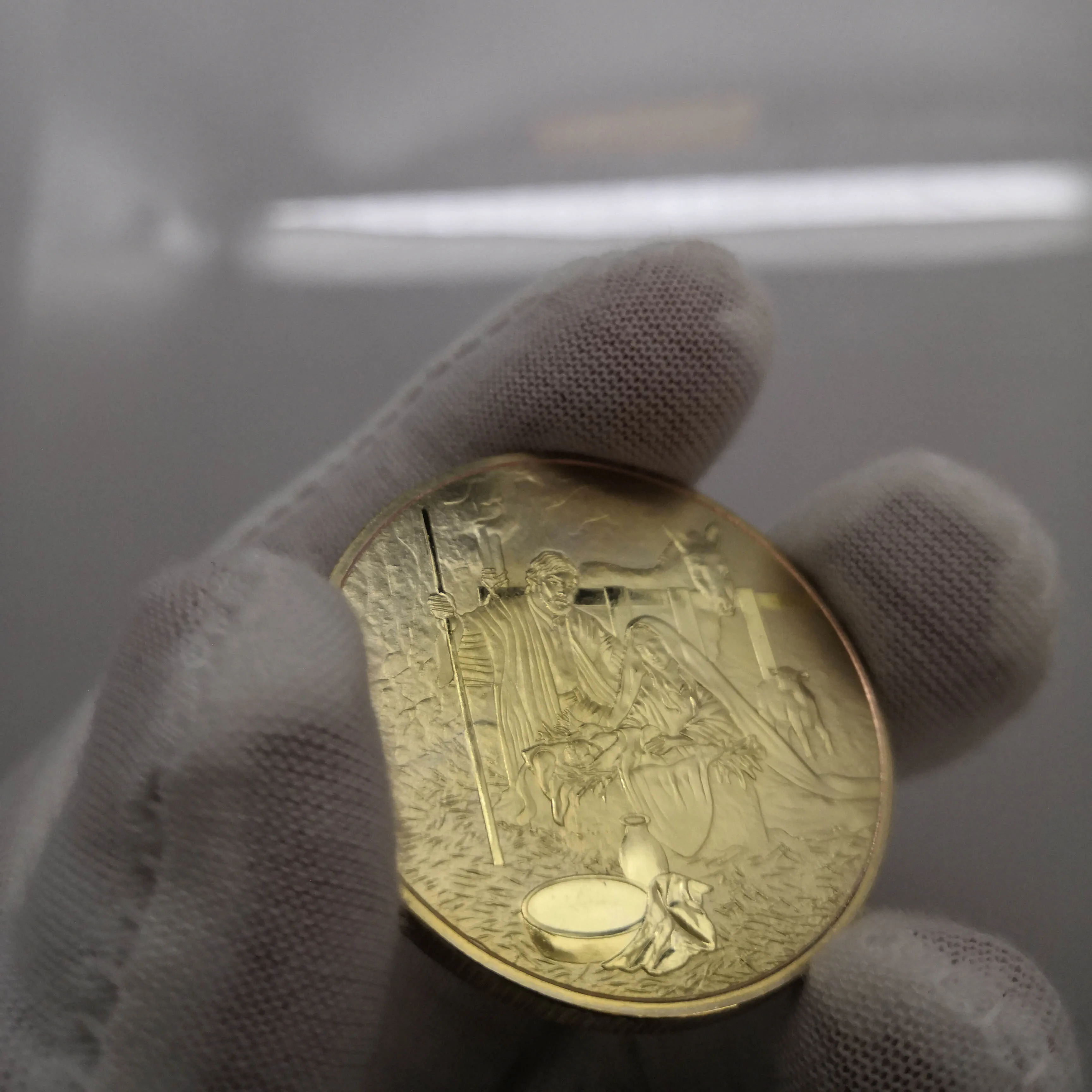 Иисус Последний Ужин золотое покрытие сувенирная монета искусство Рождество |