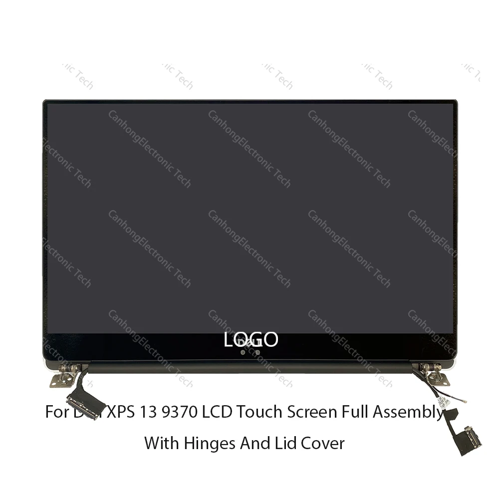 Сенсорный ЖК экран для Dell XPS 13 9370 P82G P82G002 сменный Полный комплект с петлями 9Y5M5