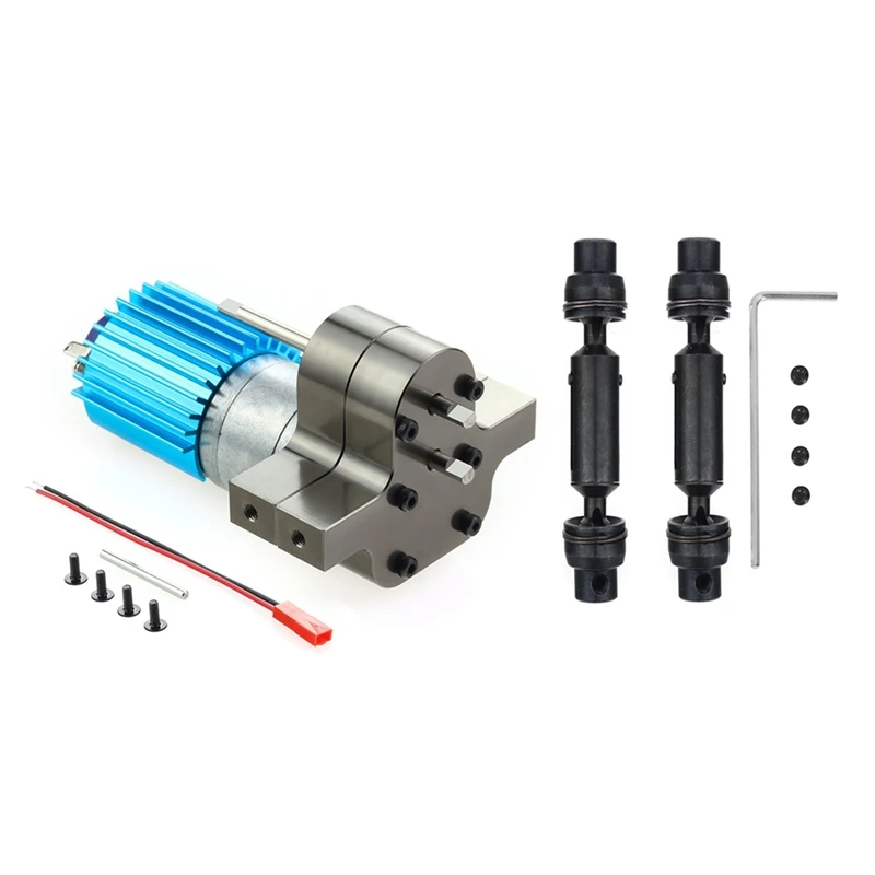 

Металлическая коробка передач 370 с приводным валом для WPL C14 C24 B24 B36 MN D90 MN99S обновленные аксессуары для радиоуправляемых автомобилей