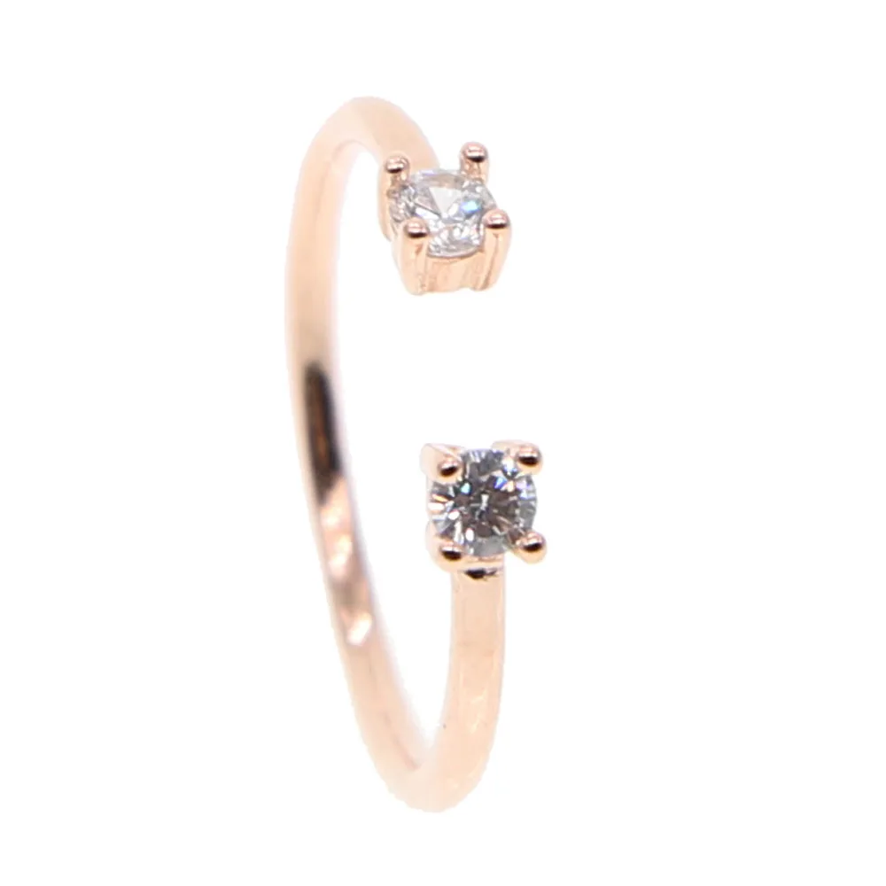 Оптовая Продажа 925 стерлингового серебра Открыть Размеры двойная сторона чистые