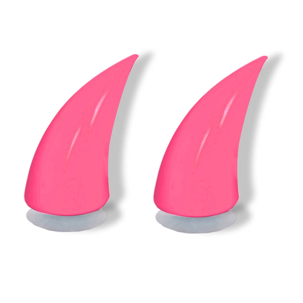 

2pcs Soft TPU Sticker Universal Helmet Horn Solid Bicycle Reusable Suction Cup Cycling Headwear For Motorcycle Decals Racing