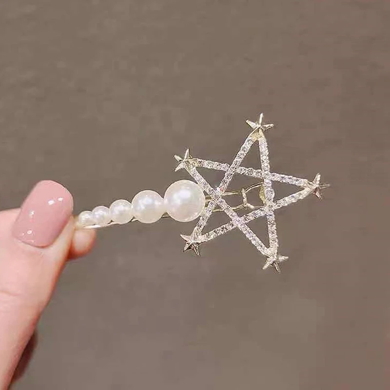 

Girl Elegant Butterfly Moon Stars Hair Clips For Women Hair Claw Crab Vintage Hairpin Hair Accessories Headwear