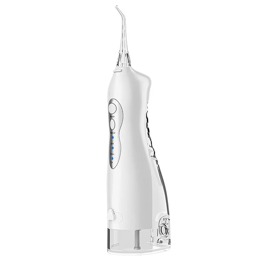 

Oral Irrigator USB Rechargeable Water Flosser Dental Water Jet 220ml Water Jet Water Tank Waterproof Teeth Cleaner