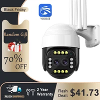 yoosee 3mp ip camera wifi dual lens 4x ptz security cam surveilance pir motion night vision p2p waterproof cctv camera