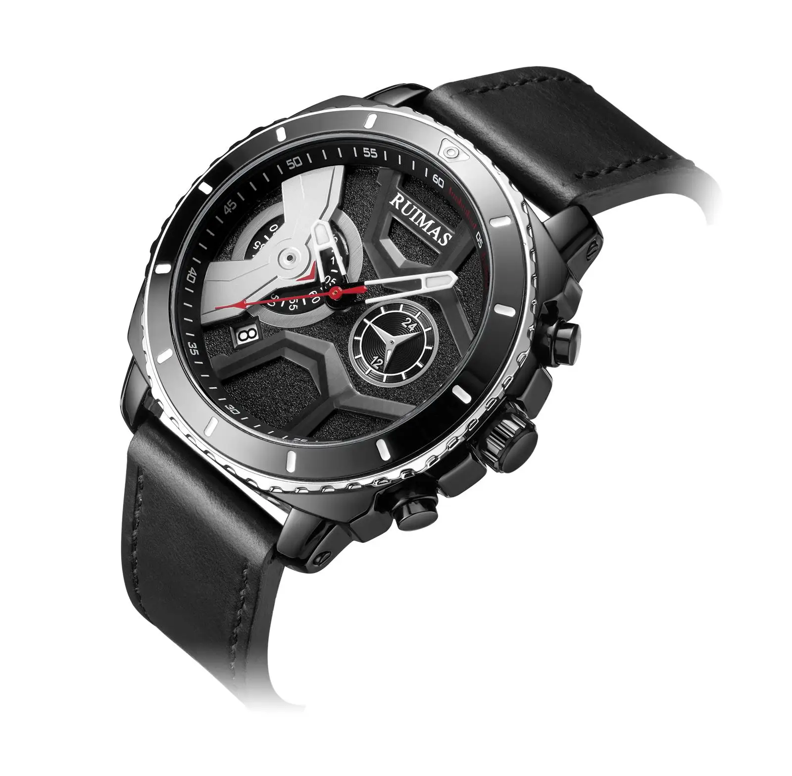 Ruimas New Mens Watches 2020 Luxury Brand Quartz Watch Unique Gentlemen Wrist Men Gifts Military Relogio Luxo Clock 552 | Наручные часы