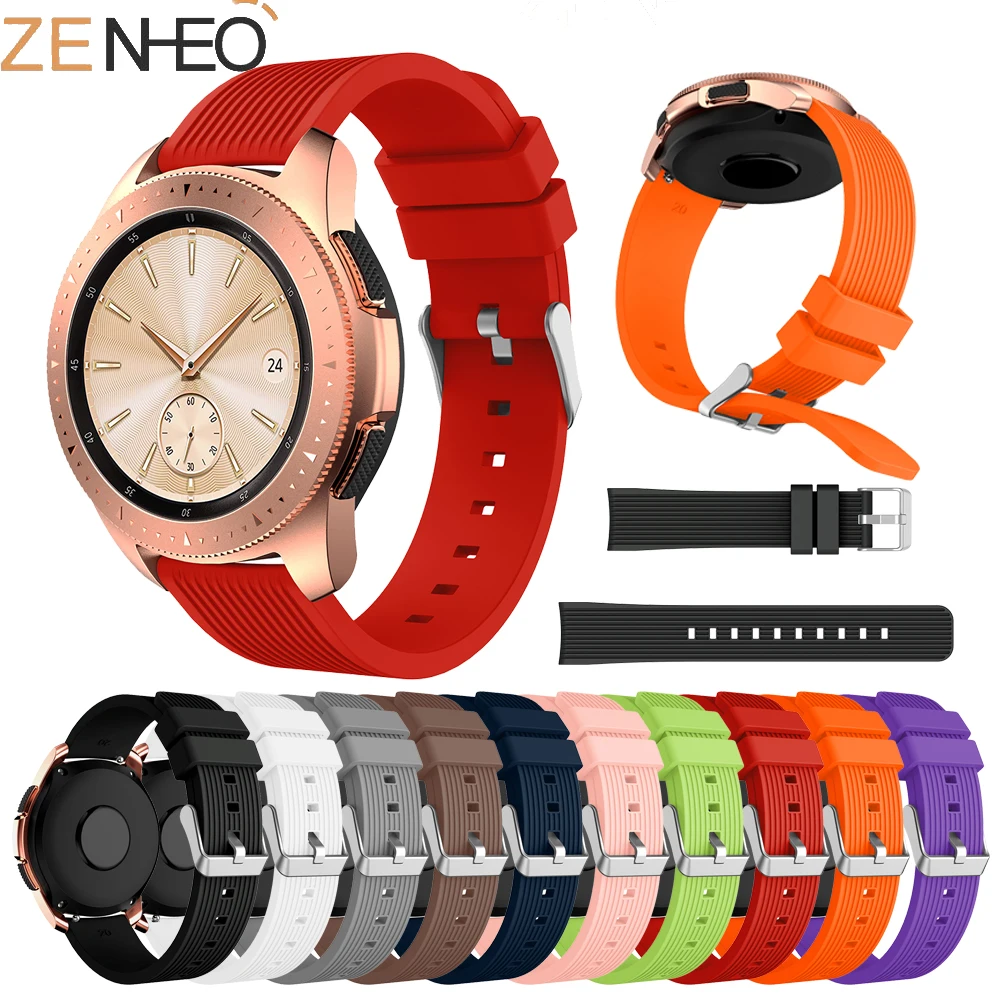 

20mm Sport Silicone strap for Samsung Galaxy Watch 42mm Watch Band bracelet wrist belt For Huami Amazfit youth watchband