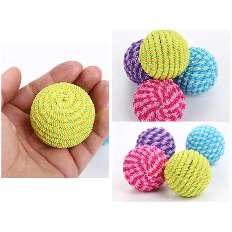 

Cat Interactive Toy Kitten Rope Ball Elastic Bite Resistant Puppy Chew Toys Funny Dog Training Toys Pet Supplies Random Color