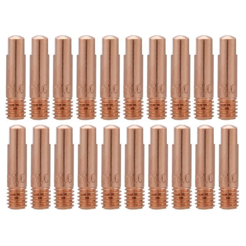 

20pcs Corrosion Resistant Welding Nozzle Contact Tips Gas Diffuser Gas Connector Holder Set Welder Soldering Supplies