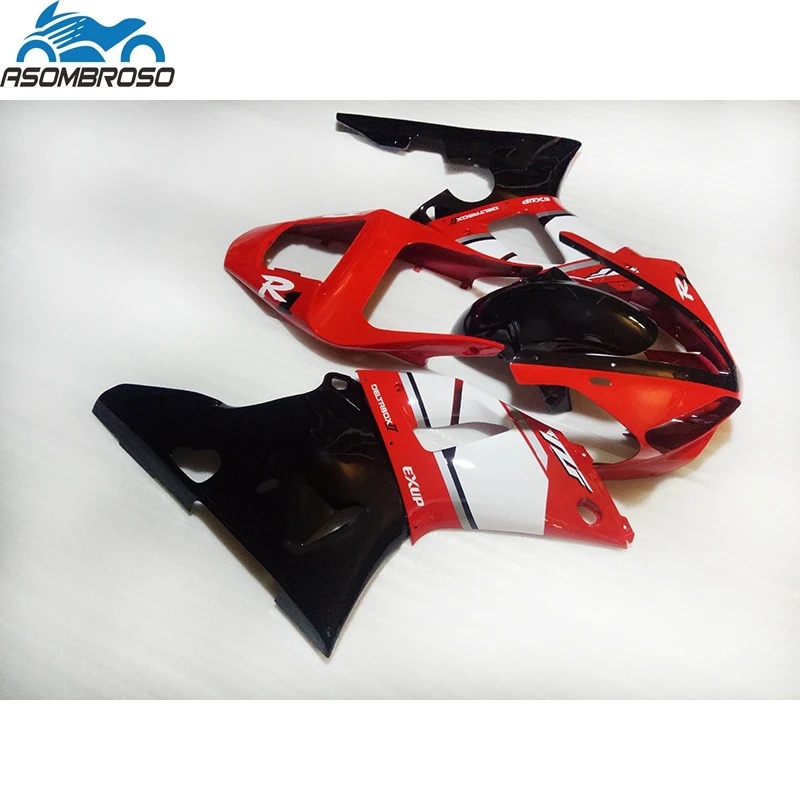 Лидер продаж, Обтекатели для кузова мотоцикла YAMAHA R1, обтекатели 2000, 2001, черные, красные, белые пластиковые Обтекатели YZFR1 00 01 HJ18