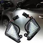 Без ошибок под зеркальной лампой лужа Белая светодиодная Автомобильная внешняя лампа Canbus освещение мигалка для Skoda Superb Mk2 Octavia a5 a7 MK2