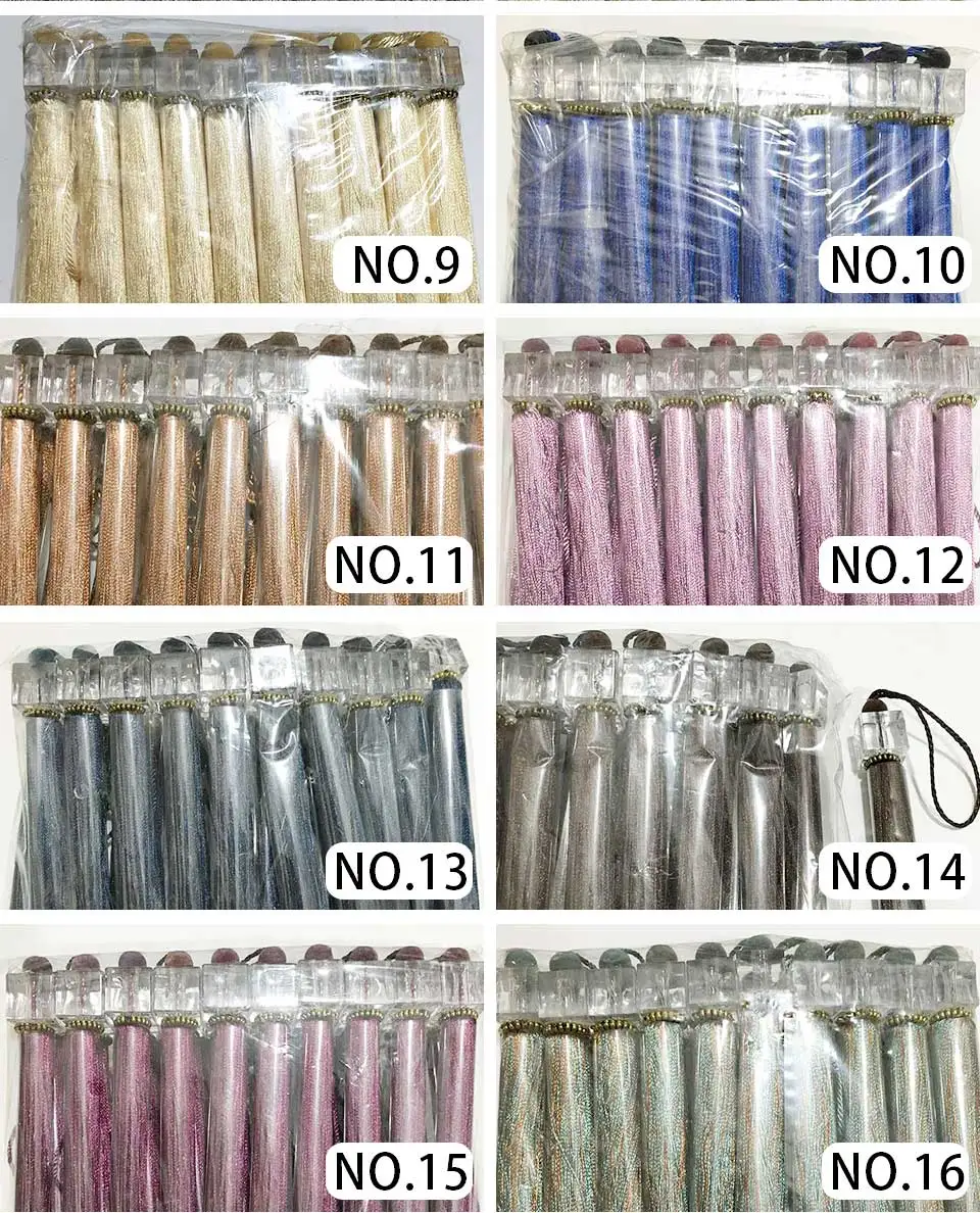20pcs/package polyester silk tassel hanging ear tassel 25cm tassel curtain accessories home decoration DIY decorative handmade