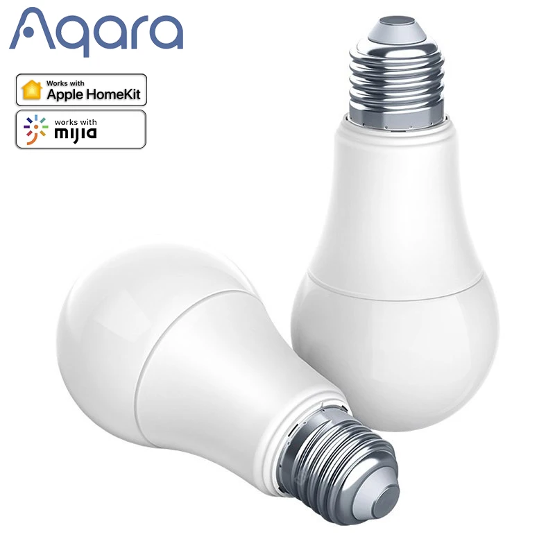 Умная Светодиодная лампа Aqara 9 Вт E27 2700K 6500K 806lum светодиодная белого цвета для
