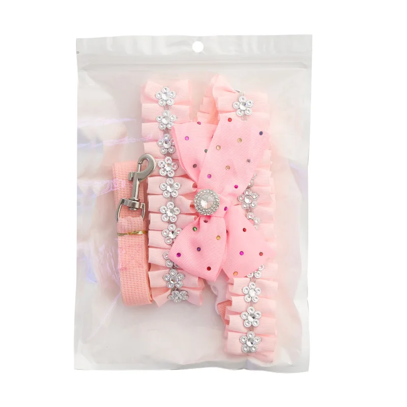 Нагрудный Жилет для собак нагрудный ремень ярко розовый с бантом Удобные товары