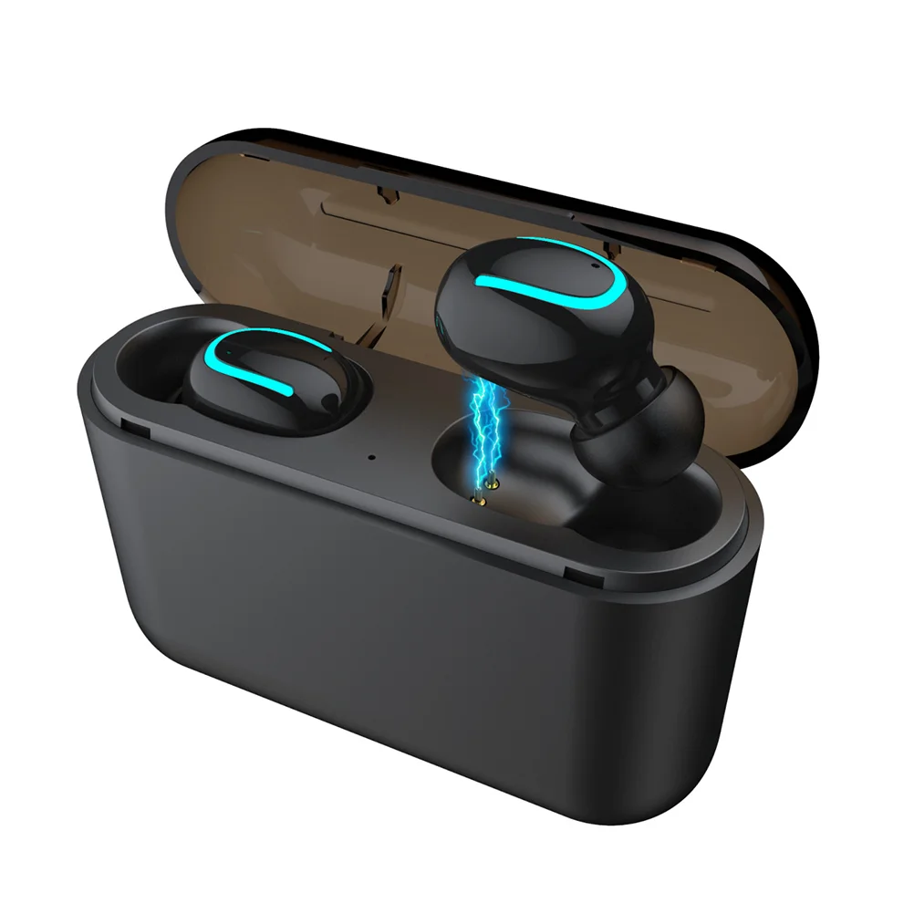 

Q32 U Type Wireless V5.0 Earphone Stereo TWS Noise Canceling Handsfree Bass Stereo In-Ear Earbuds Headset Earphones with