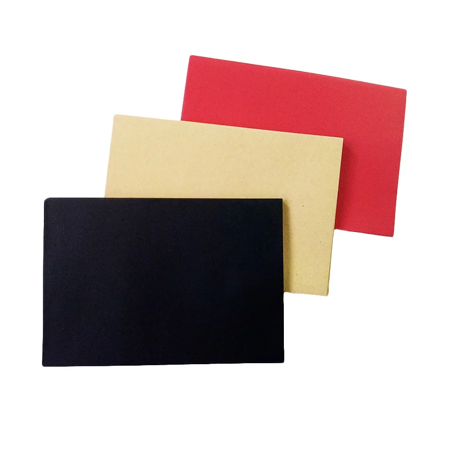 

10Pcs/lot Red Black Kraft Paper Envelope Stationery Postcard Colorful Kraft