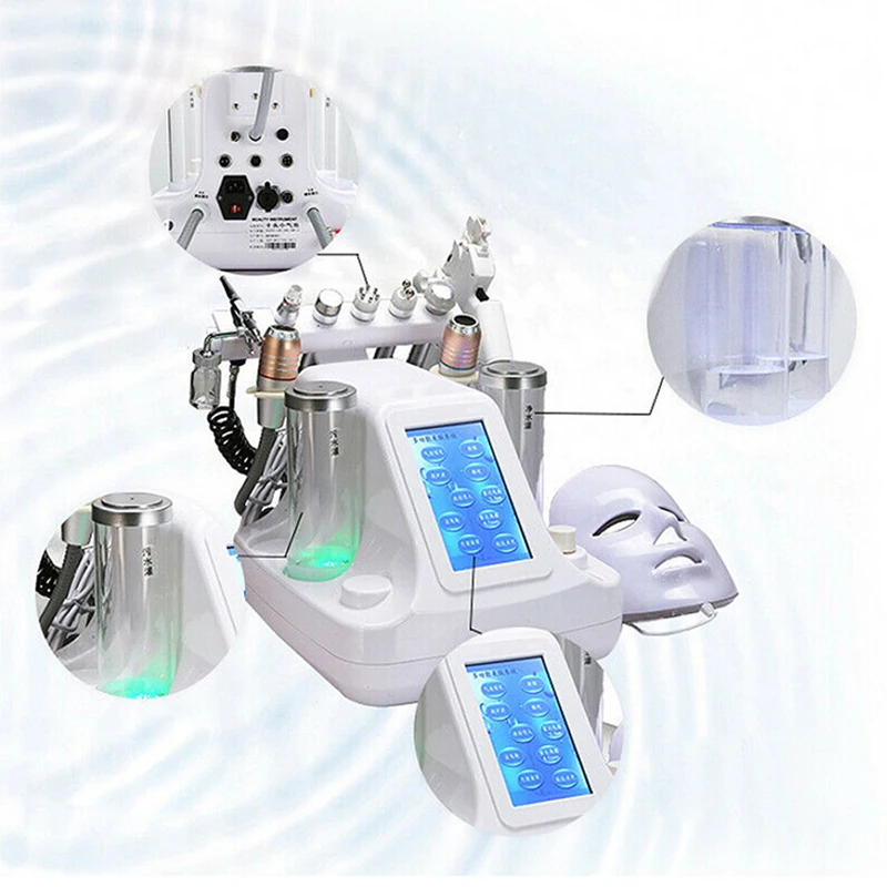 11 in 1 Hydra Dermabrasion RF Bio-lifting Microdermabrasion Facial Machine Water Oxygen Jet Hydro Diamond Peeling Beauty | Красота и