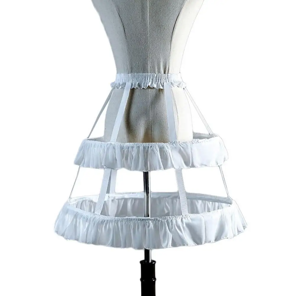 

New Women Lolita Petticoat Wedding Dress Skirt Brace Two Steel Fish Bones Dress Skirt Petticoat Bride Wedding Dress Lining
