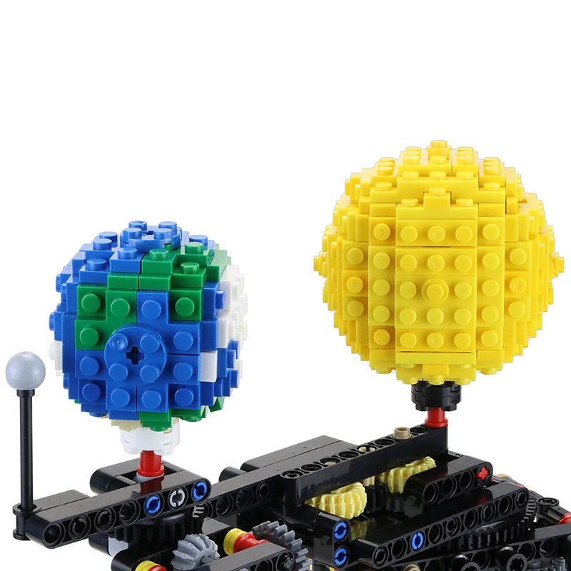 

New Earth Moon And Sun Orrery High-TechBricks Building Blocks Compatible MOC-4477 Gifts Fit Diy Toy Christmas Gift