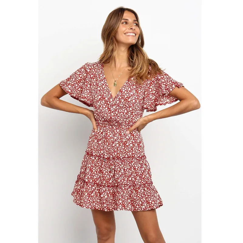 Платье женское в стиле бохо шикарная винтажная одежда хиппи из хлопка и