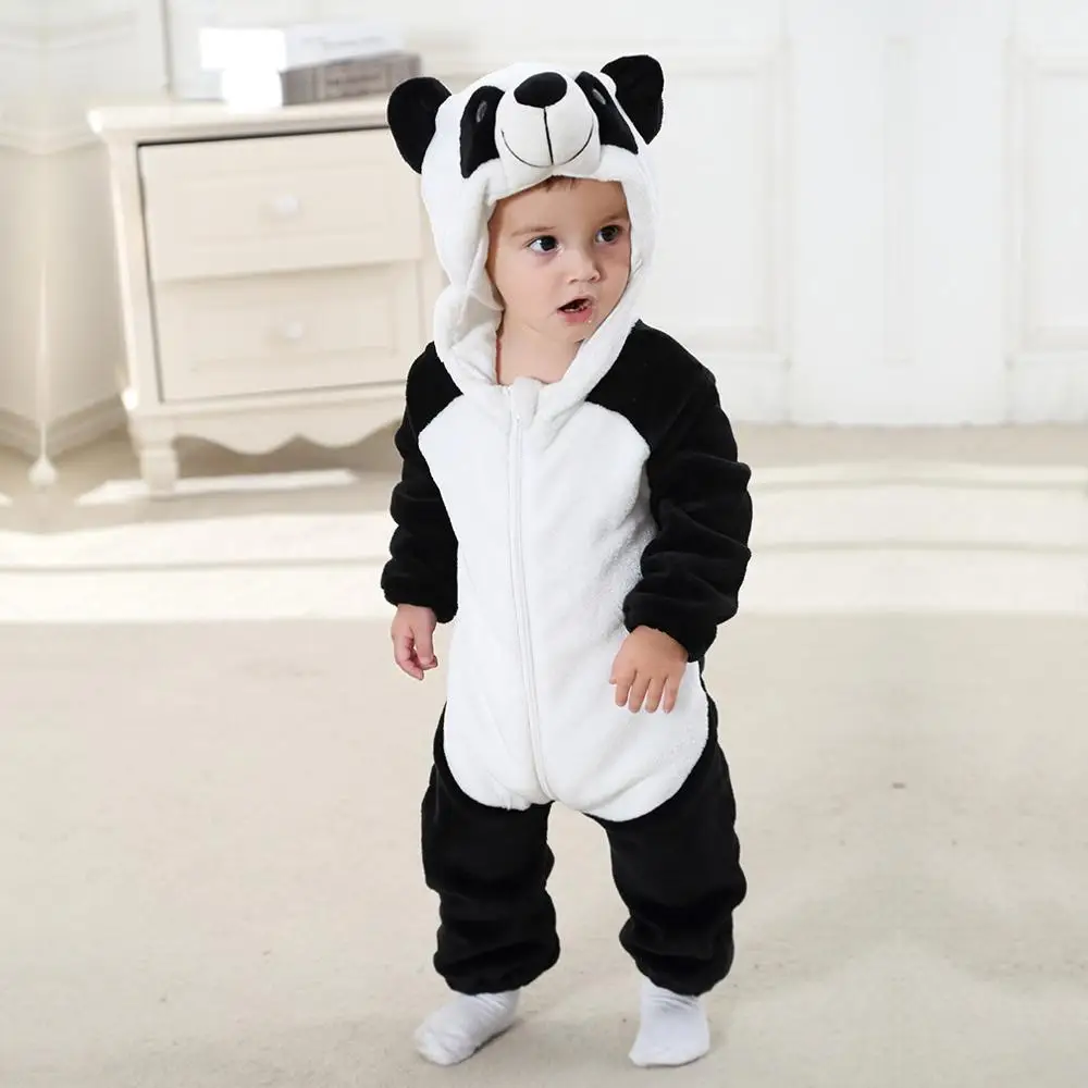 Детские комбинезоны одежда для маленьких девочек кигуруми в виде панды детский