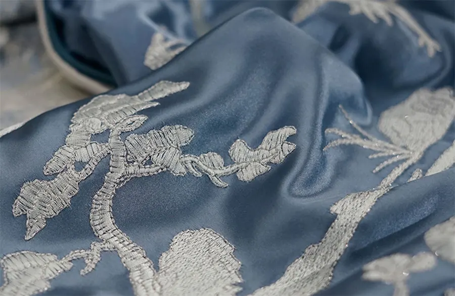 Винтажный элегантный чехол-подушка с синим пейзажем чехол almofadas современный