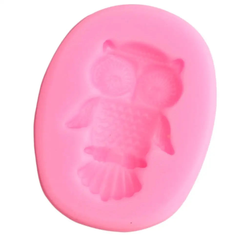 3D Сова силиконовая формочка в виде животного полимерной глины конфеты пресс