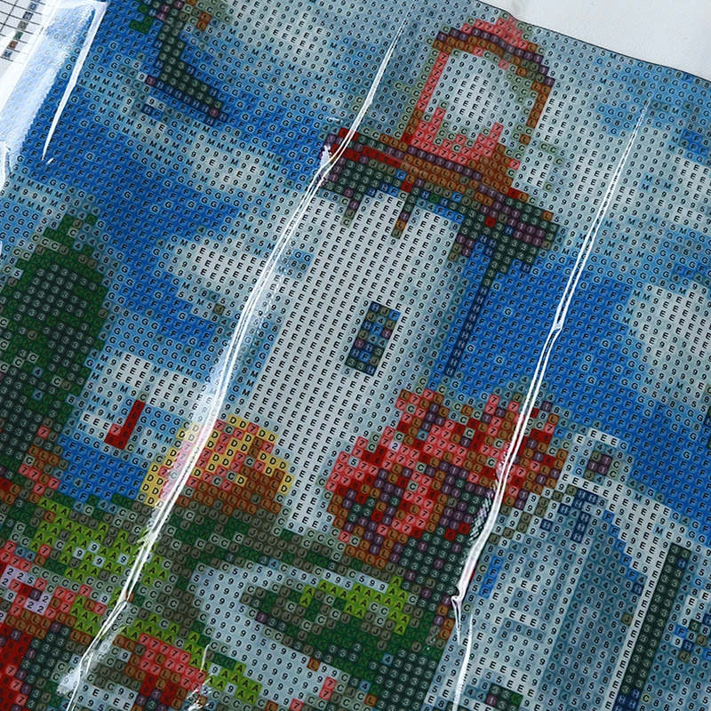 Полноформатная круглая Алмазная мозаика с изображением маяков алмазная вышивка