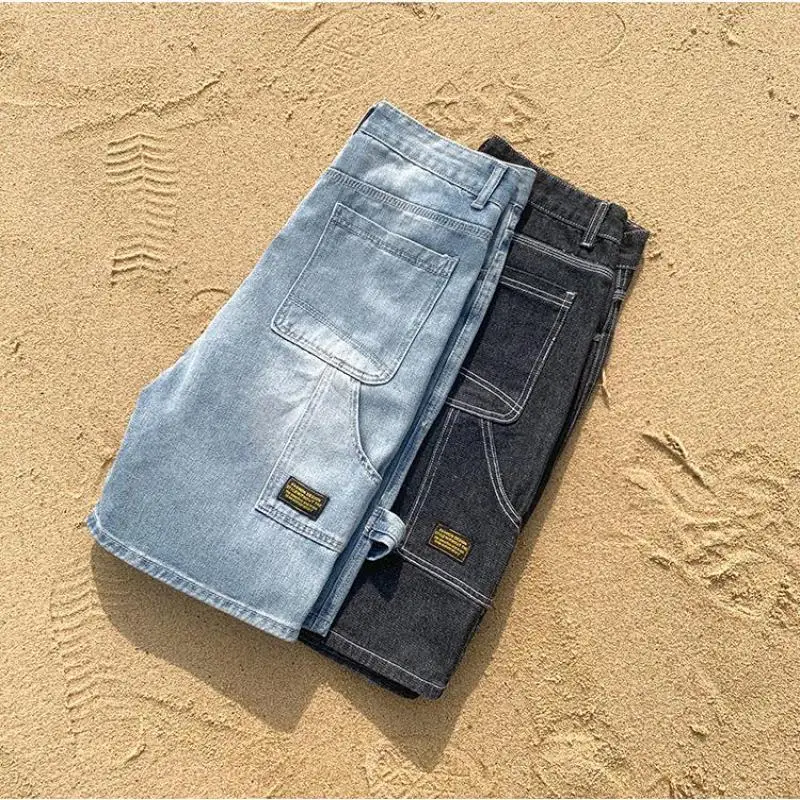 

New Men's Clothing Men's Denim Shorts Summer Handsome Five-point Pants Fashion Casual Loose Outer Wear Trend Plus Size