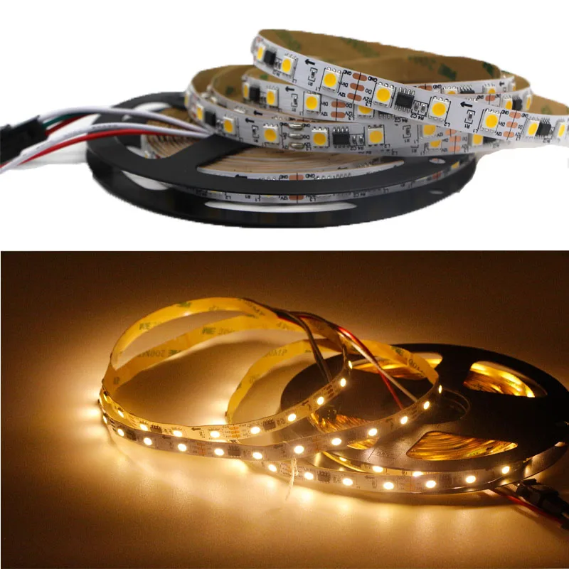 Пиксельная Светодиодная лента WS2811 12 В постоянного тока монохромная цветная 5050