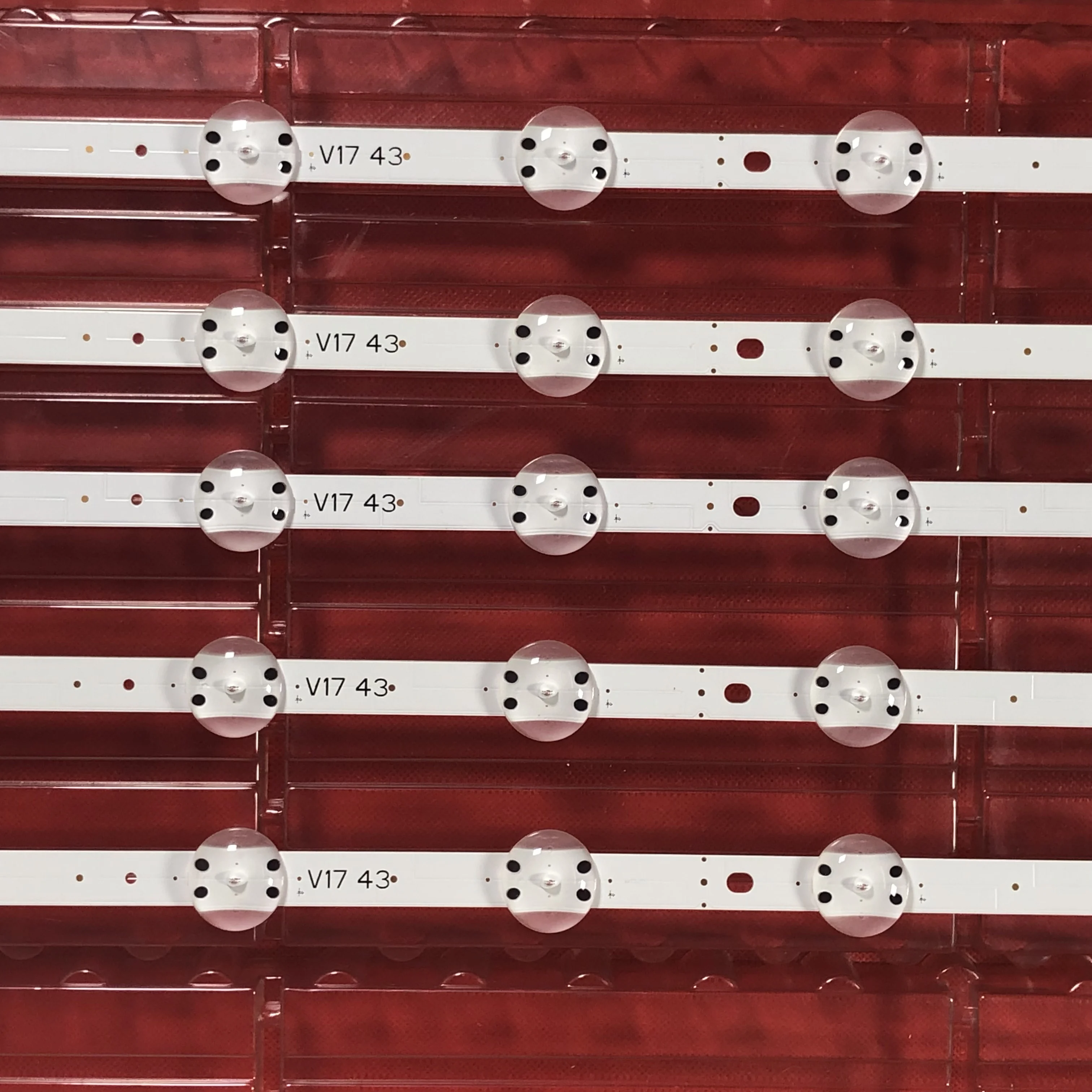 4 шт/комплект светодиодный полоски 43 &quotV17 ART3 2867 Rev0.3 для LC430DGJ NC430DGG 43UJ630Y 43LJ622V