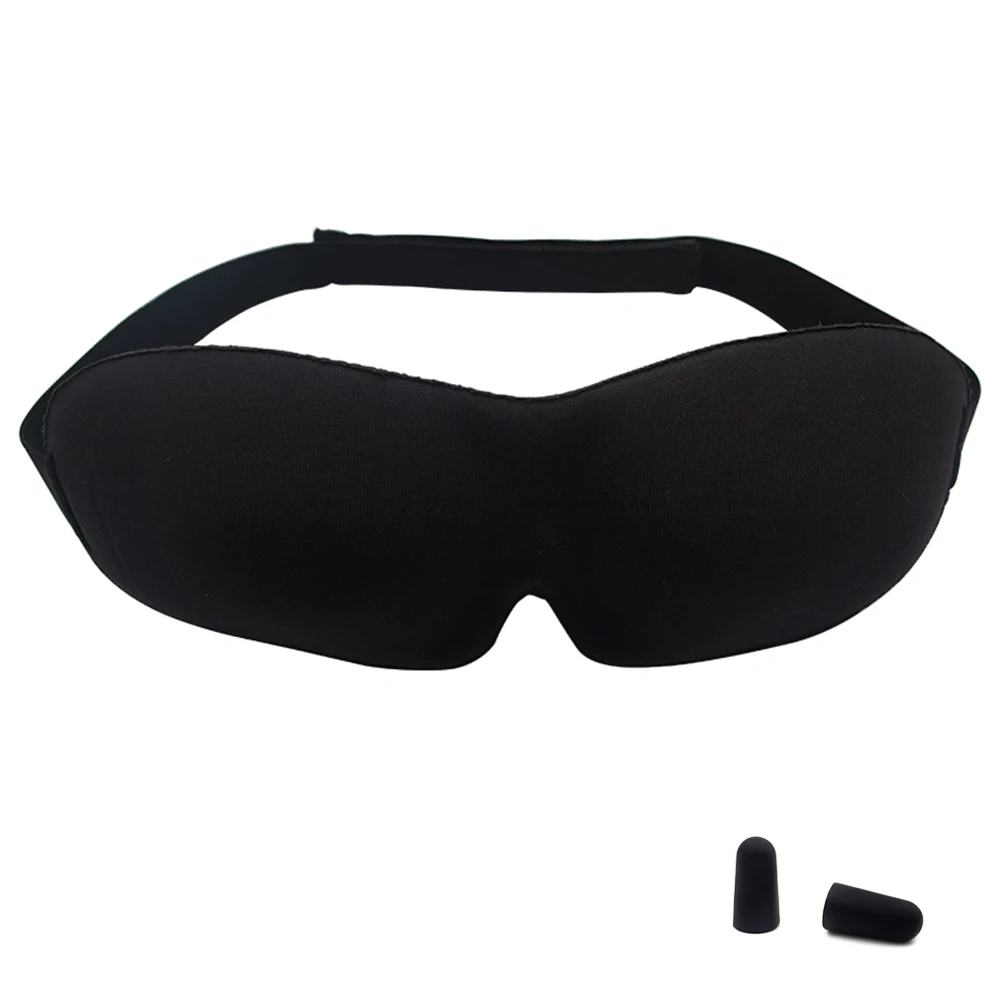 3D маска для сна мягкая пена с эффектом памяти портативная липучка повязкой на