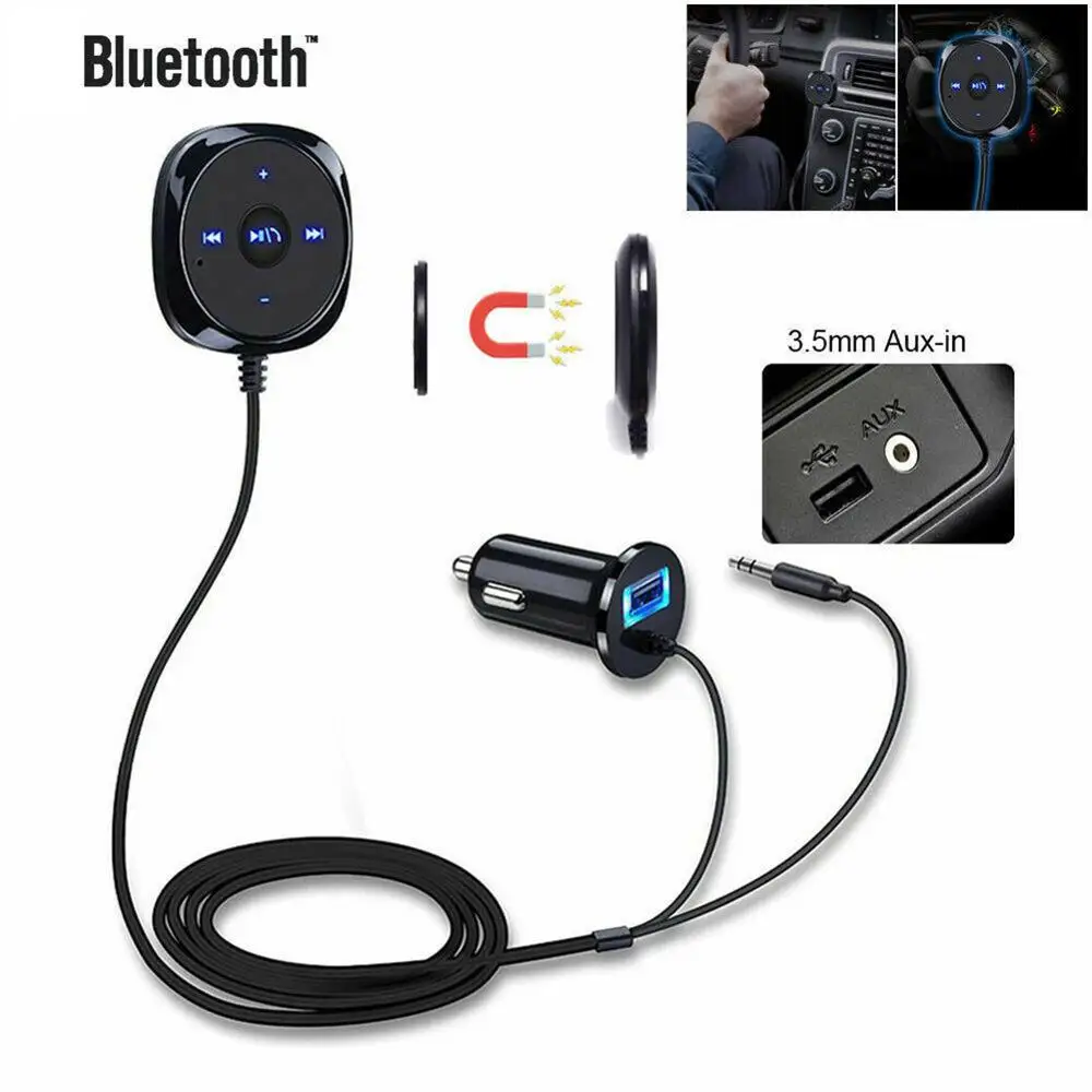 3,5 мм AUX Автомобильный Bluetooth 4,2 стерео приемник беспроводной аудио динамик музыка потоковое аудио адаптер микрофон