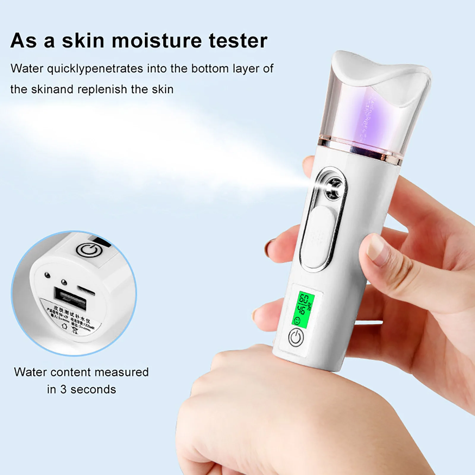 

Handy Nano Ionic Facial Steamer Facial Deep Cleaning Hot Steamer Cleaner Sprayer Tools Beauty Face Steaming Device Facial Steam