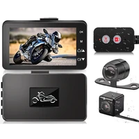 3 1080p hd motorcycle camera dvr waterproof night vision motorcycle driving recorder with ip67 waterproof front rear dual lense