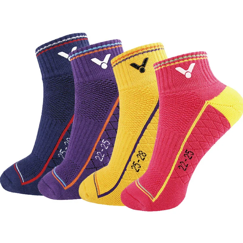 

3 Pairs badminton socks for men women non-slip cotton towel bottom thick sports sock deodorant female male socks for sport free