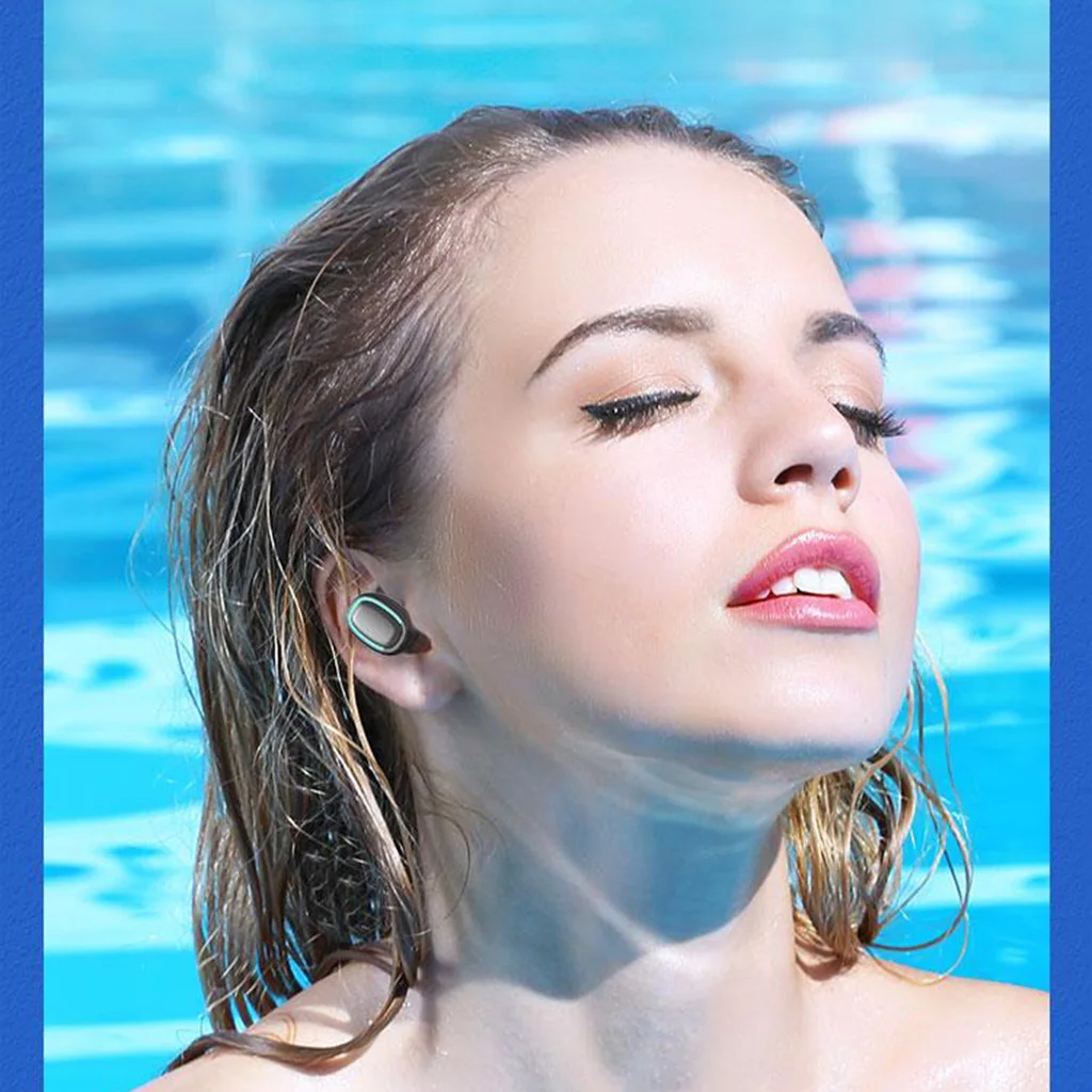 

TWS Bluetooth 5.0 Earbuds Wireless Sports LED Power DIsplay Fingerprint Touch Control Running Earphones Headset with Case