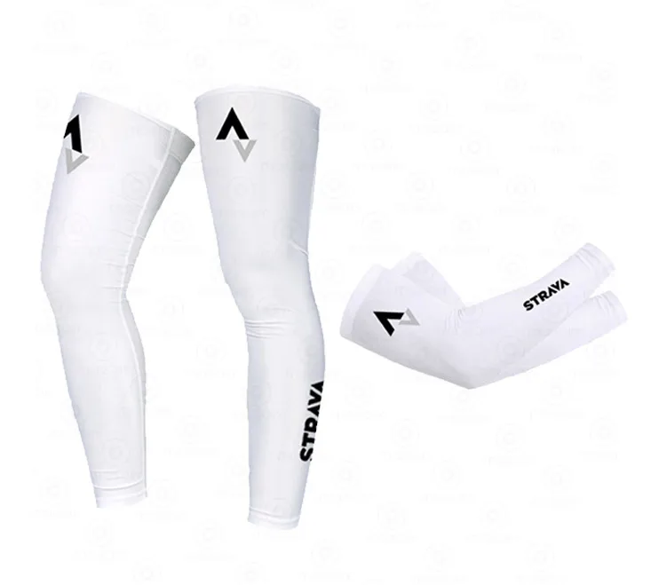 

STRAVA 2021 New Cosmic Leg Warmers Black UV Protection Cycling Arm Warmer Breathable Ralvpha Running Racing MTB Bike Leg Sleeve