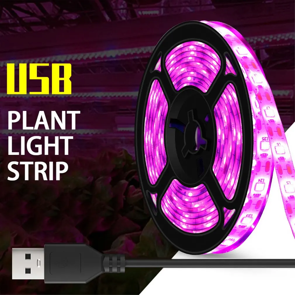 

LED Full Spectrum Phyto Lamp USB 5V Grow Light Strip Plants Flowers LED Greenhouse Hydroponic Lamp Strip