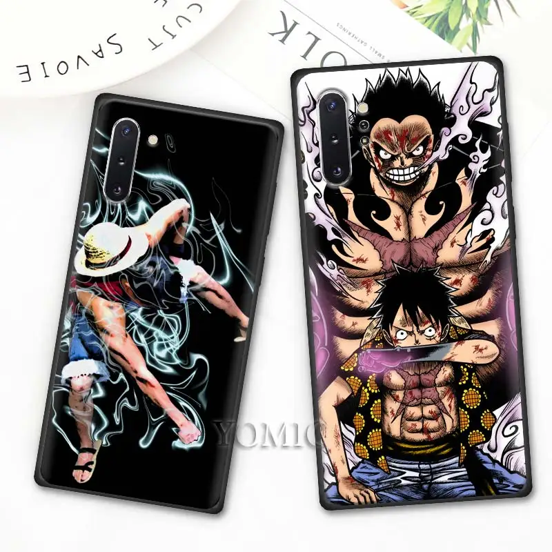 

One Piece zoro Luffy Phone Cases for Samsung Galaxy Note 10 10 Plus (5G) Note 8 9 S10e S8 S9 S10 Plus S7 Soft TPU Cover