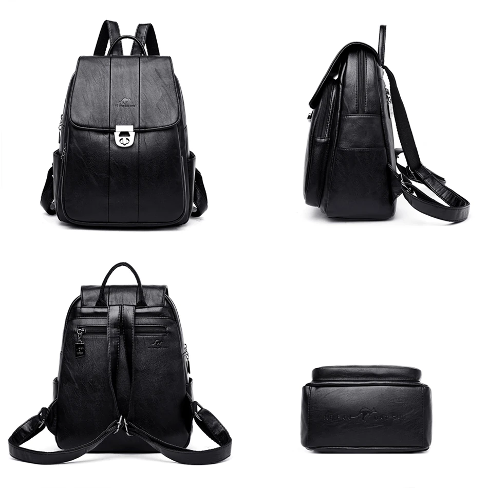 Модный роскошный женский рюкзак с текстурным замком школьные ранцы из мягкой