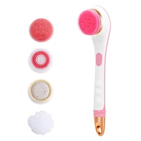 electric bath brush silicone back scrubber usb rechargeable 2 speeds rotating shower spa waterproof body cleaning pse 3 7v ipx6