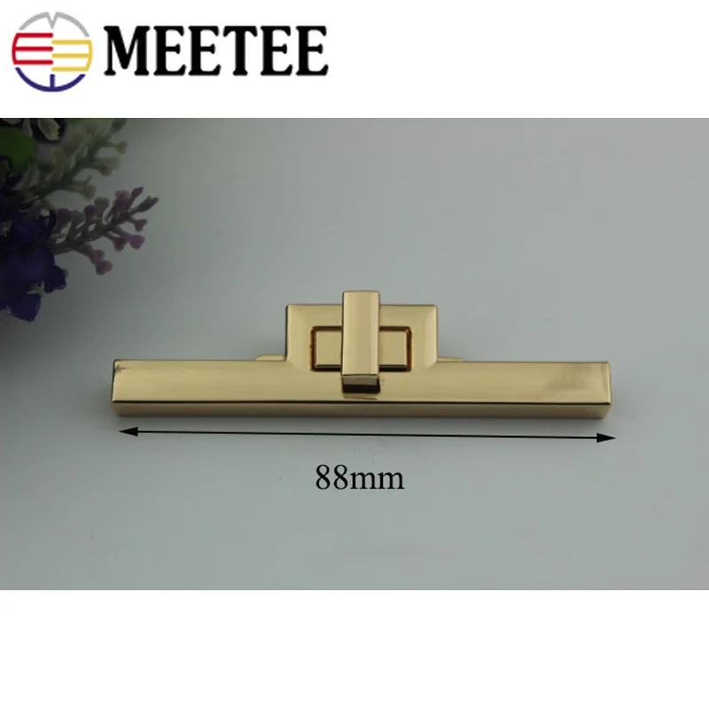 Застежка Meetee с поворотным замком длиной 88/96 мм квадратная пряжка крючком для
