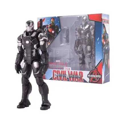 War machine " Marvel Мстители Бесконечность войны танос человек паук Халк Железный человек Капитан Америка видение Сокол фигурка игрушки куклы - Цвет: War machine