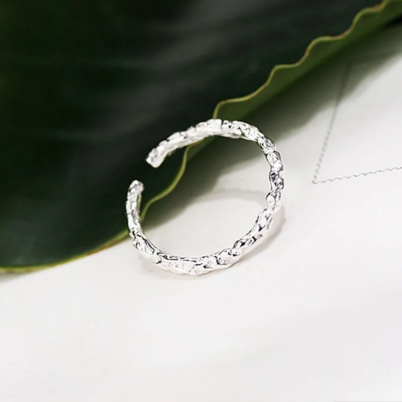 Simple Style Silver Color Round Circle Adjustable Rings For Women Personality Lady Prevent Allergy Retro Fashion jewelry | Украшения и