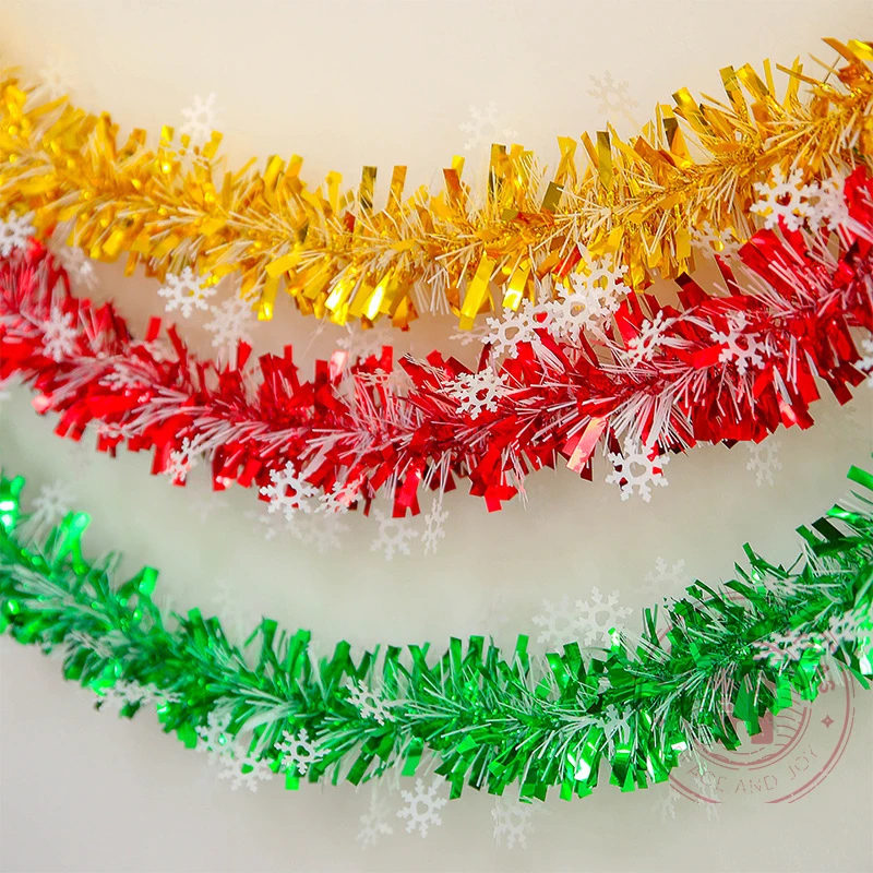2 м лента из снежинок цветная штанга для вечеринки в честь рождения ребенка
