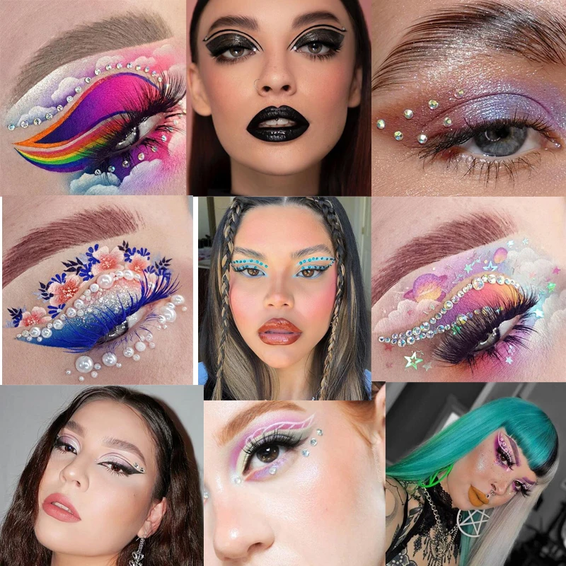 1 шт. модная женская Татуировка бриллиантовый макияж подводка для глаз тени век