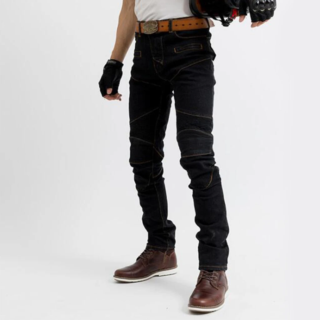 Мужские мотоциклетные джинсы для езды мотоциклистов бронированные гоночные